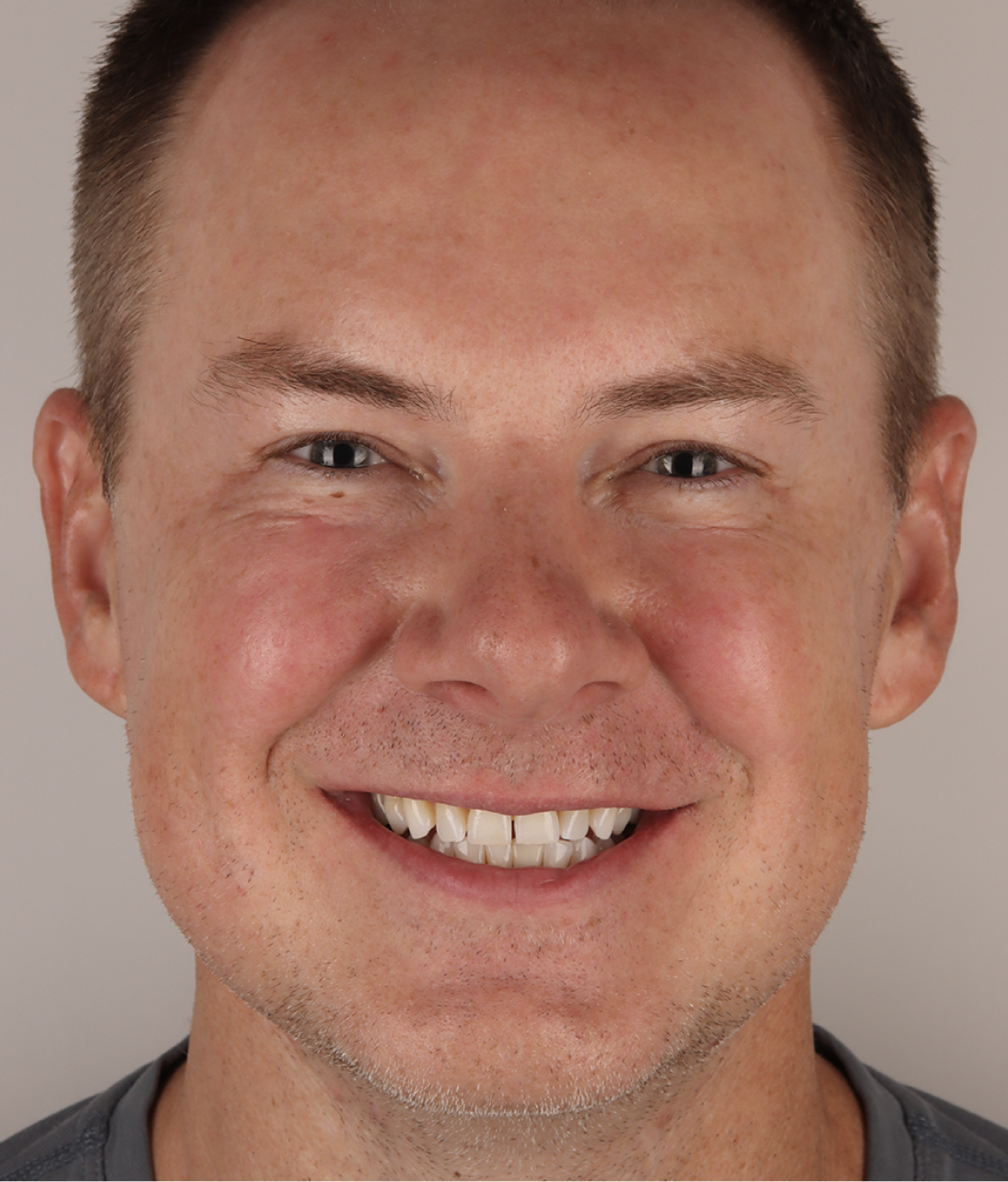 Close-up of man smiling